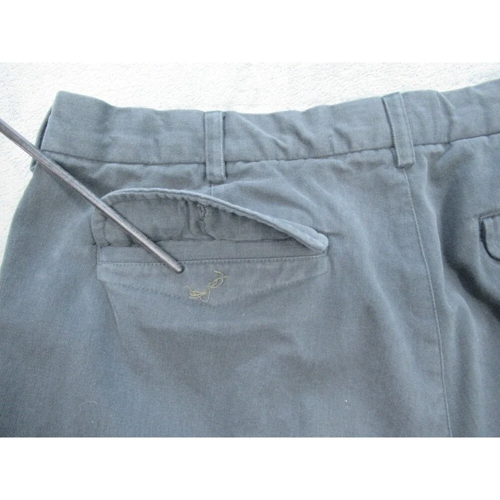 Banana Republic Pants Men Sz 40 Long (Fits 33 x 33) Gray Pleated Front